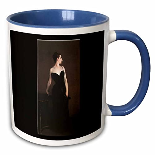 3dRose Madame X by John Singer Sargent 15oz Two-Tone Blue Mug