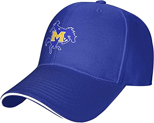 Mcneese State University Sandwich Cap Unisex Classic Baseball Capunisex Adjustable Casquette Dad Hat Blue