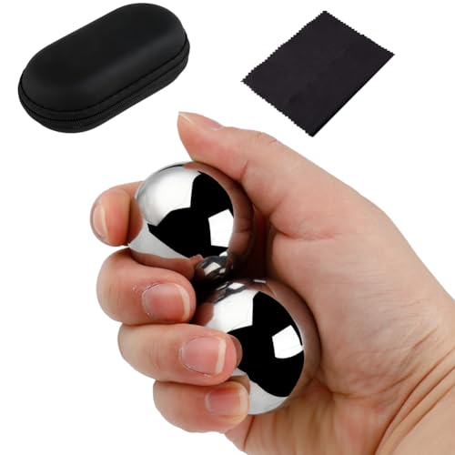 Chinese Baoding Balls for Hand Therapy: 1.38 Inch 0.77lb Meditation Balls for Exercise Stress Balls