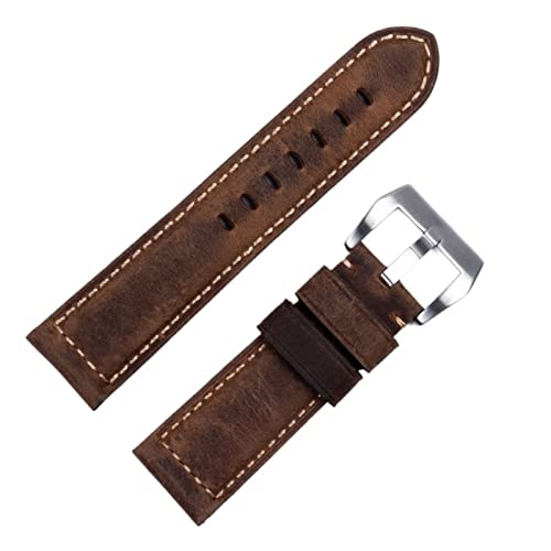 Bracelet de montre 24mm en cuir vintage pour sublimer votre garde-temps au quotidien