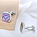Handmade Natural Abalone Shell Cushion Stainless Steel Cufflinks for Man