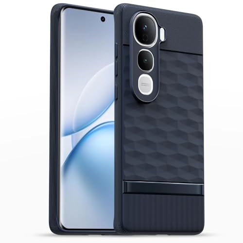 Image of amazon basics Shockproof Case for Vivo Y400 Pro 5G | Full Camera Protection | TPU Flexible Back Cover for Vivo Y400 Pro 5G (Steel Blue)