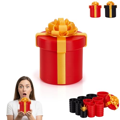 Aodomis 4.72 in Gotcha Box 3D Printed Prank Mystery Box for Men Women Annoying Nesting Gift Boxes with La Puta Caja Broma Surprise Birthday Gifts Prank Puzzles for Adults Best Friends Her/Him
