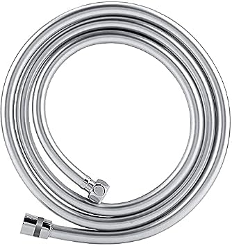 NEROLIA StoneSeries Lüks Duş Seti - 3 farklı Püskürtmeli Full Krom Kaplama El Duşu + 150 cm Gümüş PVC Duş Spirali - Paslanmaz, Kopmaz, Kırılmaz Çelik Bağlantılı PVC Duş Hortumu