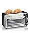Hamilton Beach Toastation Oven with 2 Slice Toaster Combo, Ideal for Pizza, Chicken Nuggets, Fries and More, Black (22720)