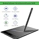 Grafiktablett VEIKK A30 V2 mit 4 Sensortasten und einem Gestenpad, 10x6 Zoll Pen Tablet mit Batterielosem Stift und 8192 Professionellen Druckstufen, Kompatibel mit Win/Linux/Android/Mac