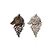 2Pcs Fashion Animal Dire Wolf Head Coyote Antique Lapel Brooch Pin Badge Men's Suits Buckle Neckwear Accessories-Bronze/Silver