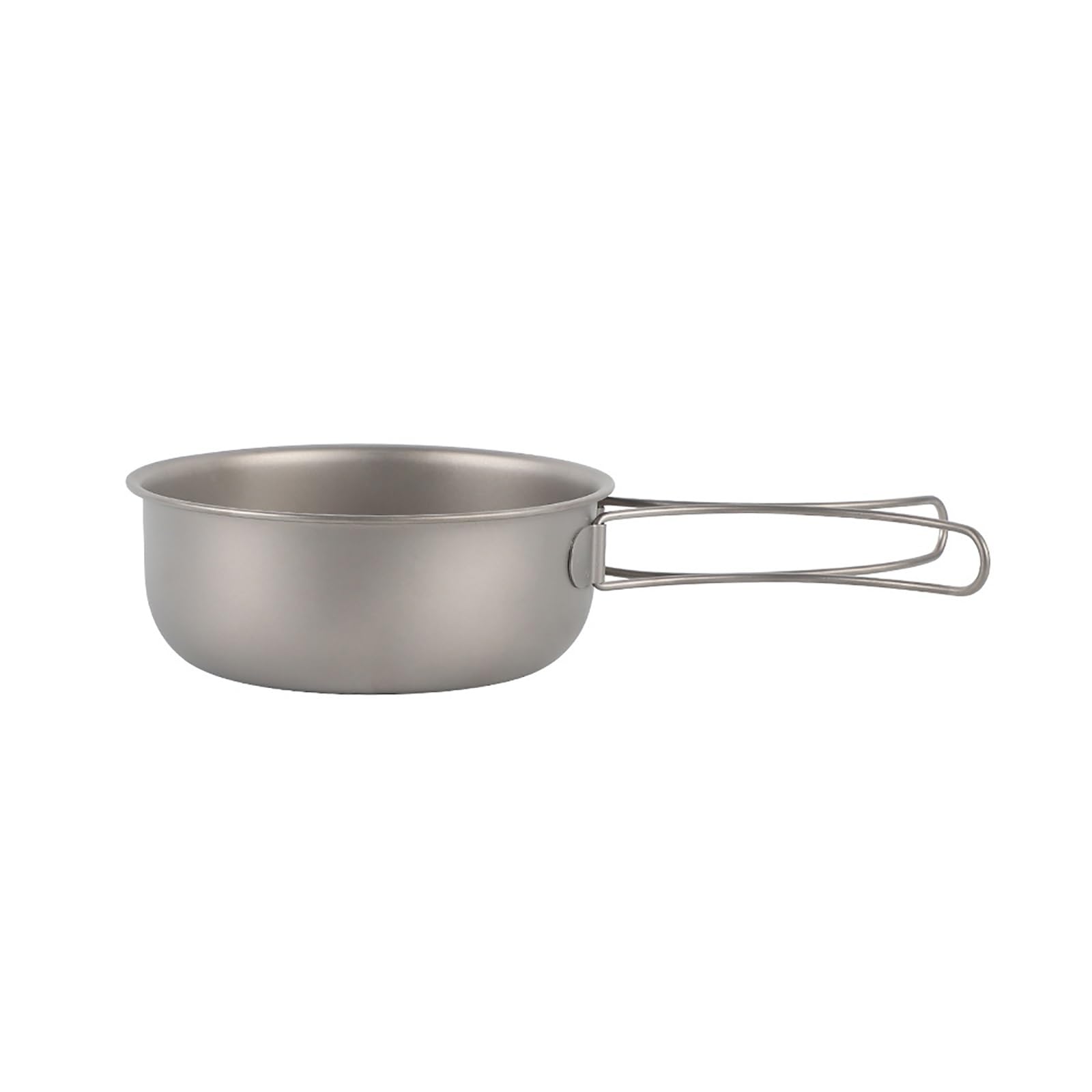 GAUDIO Gavetta Scout, Casseruola in Titanio, Pentole Campeggio, Accessori Campeggio Portatile con Manico Pieghevole da Viaggio, Kit di Cucina (Size : 12.2in/31cm)