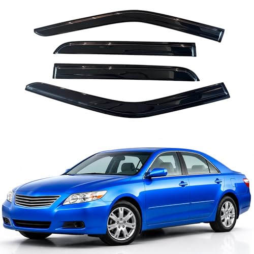 Image of IG Window Visors Fit for 2007-2011 Toyota Camry, Out-Channel Rain Guards Vent Wind Deflectors 4PC, Car Accessories for 07-11 Camry