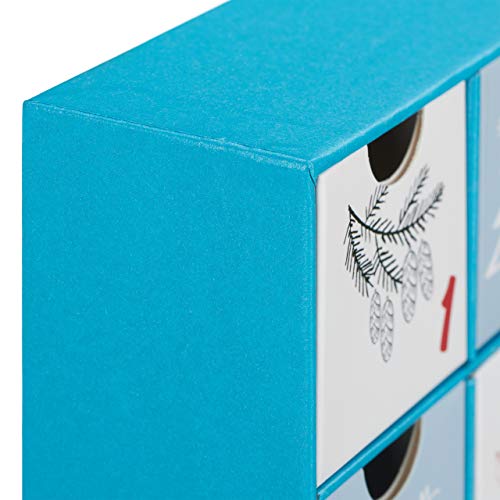 41ShGb90dtL Relaxdays Calendrier de l'Avent DIY 24 boites vides Cubes à remplir soi-même Noël, enfant adulte