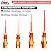 BILITOOLS 1000V Insulated Electrician Screwdriver & Pliers Set - 7pcs Electrical Tools Kit with Magnetic Phillips, Slotted Screwdrivers, VDE & GS Certified