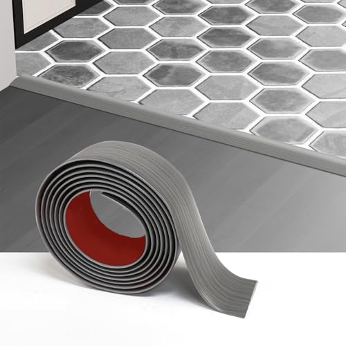 Greymond Floor Transition Strip - Self-Adhesive PVC Trim for Carpet