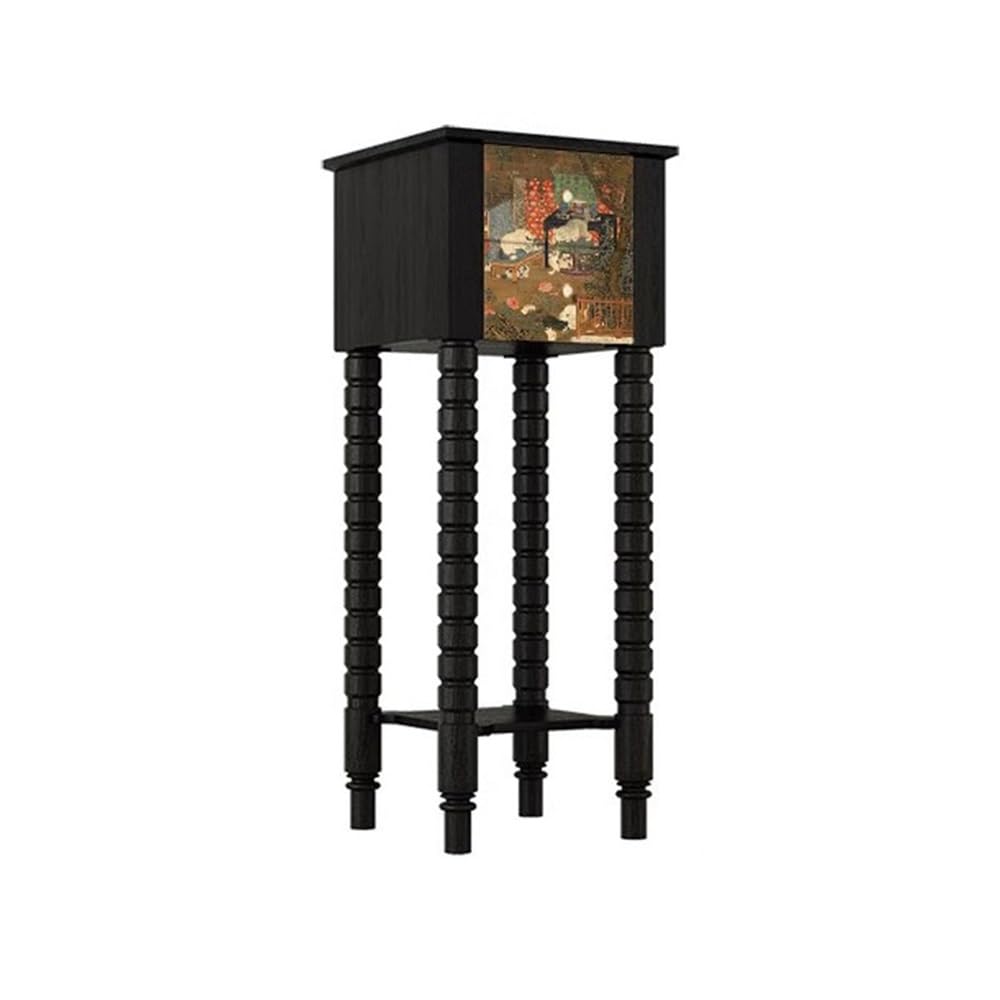 ZENY896V Home Vintage High Leg Bonsai Display Stand, Indoor Entrance Ornament Flower Rack Decor