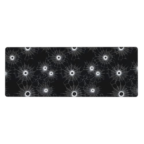 Grand tapis de souris de jeu pour bureau d'étudiant et configuration gaming motif araignée