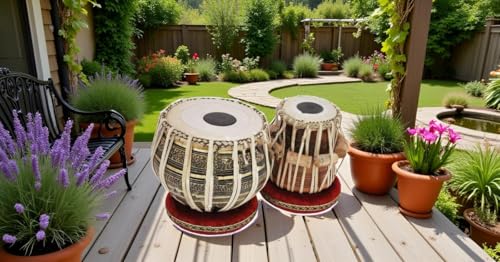 Image of Sheesham Wood Tb-0092 Hand Made Brass Tabla Set Black Color Indian Musical Instrument Bayan Tabla, Dayan Tabla For Beginners & Students