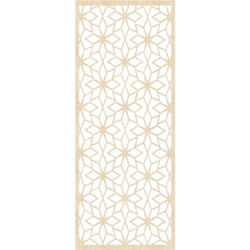 Image of 21 3 /8 inchW x 54 3 /8 inchH x 1 /4 inchT Lake Decorative Fretwork Wood Wall Panels, Birch