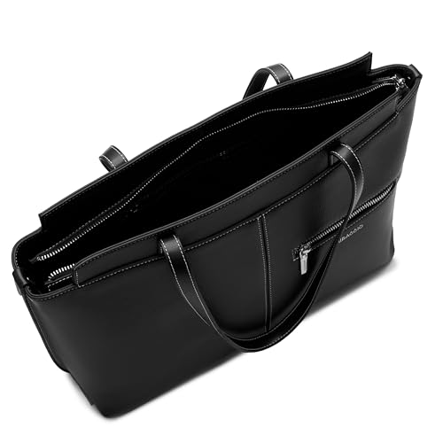 Image of Miraggio Linda 16 Inch Laptop Tote Bag For Women Office Use | Office Tote Bag With Zipper Closure | Stylish Totes