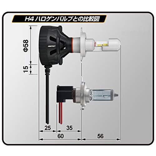 Amazon.co.jp: M's Basic by IPF ヘッドライト LED H4 バルブ 12V用
