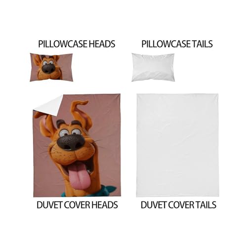 Housse de couette single Un Chien Souriant microfibre 135x200 - 5
