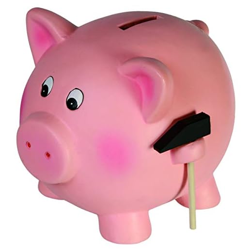 Out of the blue 78/4011 - Hucha Cerdito Cerámica, XXL, rosa