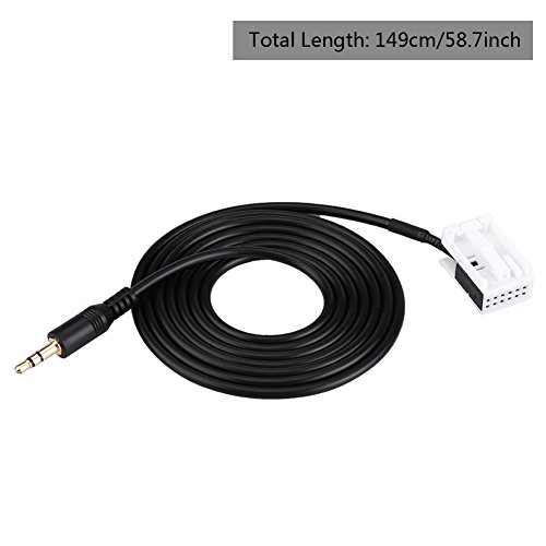 EVGATSAUTO Cavo AUX, Cavo ausiliario AUX per car