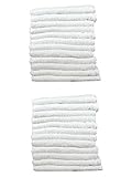 BR Beauty Economy White Salon Towels, White, 24 Towels per Pack