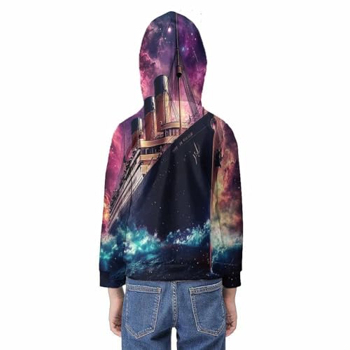 Sweat Titanic Cosmos pour ado : le style 3D confortable