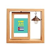 Cadre photo rotatif en bois I Am From Cuba - Art déco - 10 x 15 cm