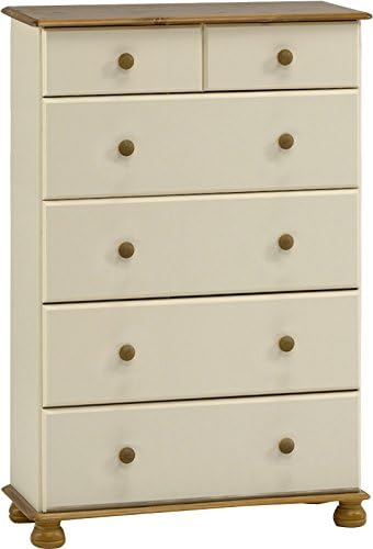 Steens Furniture Richmond 2 plus 4 Deep Chest of Drawers, Cream