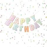 Pancarta de feliz cumpleaños de oro blanco, guirnalda colgante grande, banderines de feliz cumpleaños, decoración de fiesta de cumpleaños para niñas, mujeres, niños, hombres, baby shower, telón de