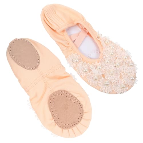 BESPORTBLE 1 Par Zapatos De Mujer Zapatillas De Ballet para Zapatos De Ballet Zapatos De Baile De Mujer Zapatos De Zapatillas De Ballet Niña Bailarinas De Ballet Cuero Sintético
