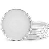 vancasso Sesam Dinner Plates Set of 6, 10.5 Inch Round Ceramic Plates Set - Microwave, Oven, and Dis