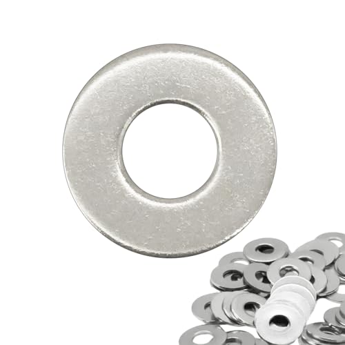 Flewdart arandelas metalicas M8 60pcs, 304 arandela plana de acero inoxidable M8 x 20mm, arandela inox metal para tuercas y tornillos