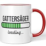 JUNIWORDS Tasse, Gattersäger loading, Rot (6197513)