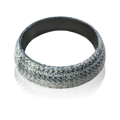 MTRPS ID 48mm Car Exhaust Gasket, Graphite Exhaust Tail Pipe Donut Gaskets Seal Muffler Ring, High Temperature Manifold & Downpipe Flange Gasket Replacement for Most Vehicles (48mm)