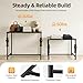 HZOPUTLH Industrial Retail Display Tables, Set of 2 Standing Clothing Shoes Display Rack, Retro Unit Storage Shelves for Clothing Stores Guest Rooms Homes Entrances (Black)