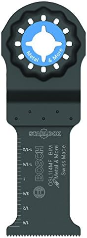 BOSCH OSL114MF Starlock Oscillating Multi Tool Bi-Metal Plunge Cut Blade, 1-1/4" , Black