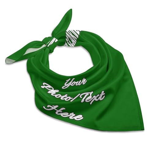 Customize Neck Scarf for Women Custom Bandanas Design Text Photo Personalized Scarves Gifts for Mother Sister Friend 5