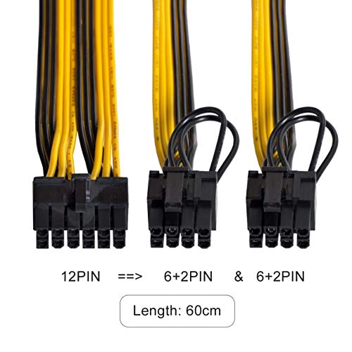 Amazon.com: cablecc 12Pin to ATX Dual 8Pin & 6Pin Splitter GPU