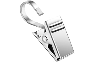 Teenitor 25 Pack Curtain Clips Curtain Hooks for Outdoor Awning Lights