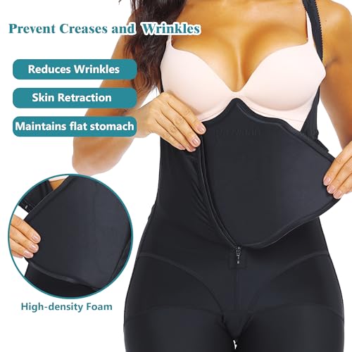 Ab Board Post Surgery Liposuction 360 Lipo Foam Abdominal Compression Board for Tummy Tuck BBL Recovery – Stomach Board for Faja Flattening and Lipo Foam Pads for Lipo Recovery Support Black4