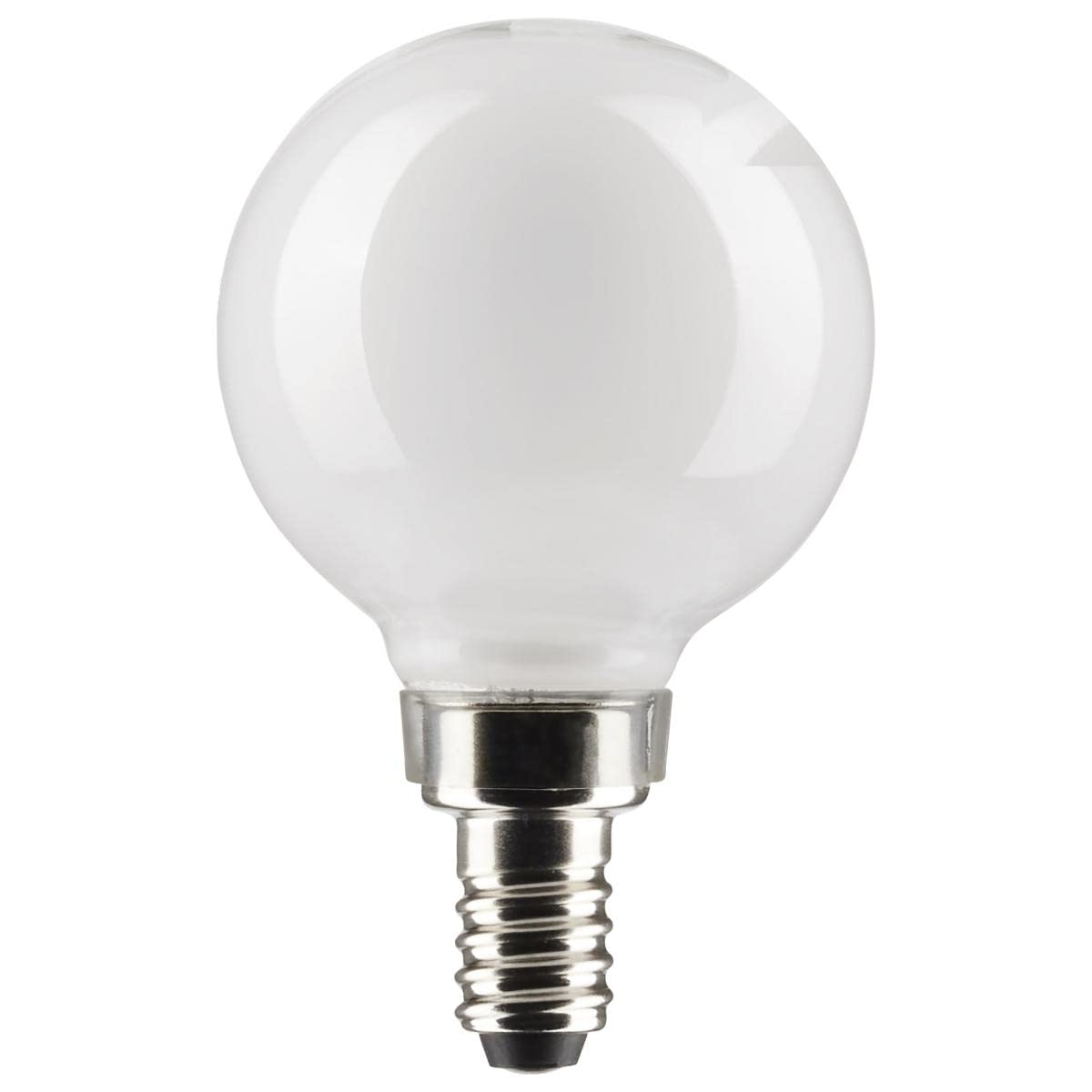 Satco 3-Watt LED E12 Light Bulb 4000K 15000 Hour Rating Dimmable