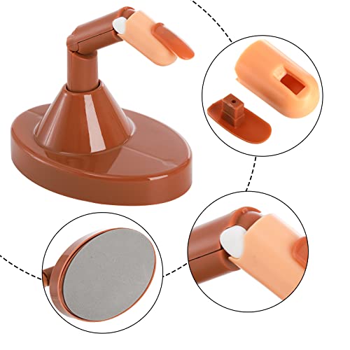 Hedume Set Of 208 Nail Practice Fingers, Acrylic Flexible Moveable Nail Practice Finger, 6 Adjustable Fake Fingers, 2 Finger Base, 200Pcs Nail Tips For Hand Nail Art Training, Nails Art Diy Tool #TOP1