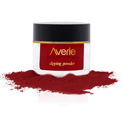 Averie Nail Dip Dipping Powder Healthier Manicure Acrylic Nail Golden Wine red Pink 1 oz