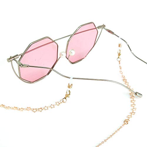 TERAISE Eyeglass Chain for Women/Ladies Retro Fashion Metal Carved Sunglasses Cords Strap Adjustable with Clean Cloth4