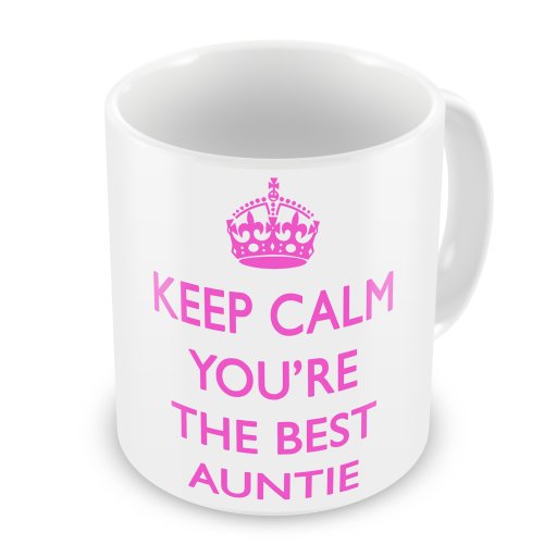 Gift Mugs - Taza, diseño con texto en inglés"Keep Calm You're The Best Auntie"