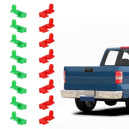 8 Paar Heckklappengriff Stangen Clip, Nylon Autotürschloss Stangen Halteclip Links und Rechts Ersatz-Heckklappenhalteklemme für Chevy Silverado 1999-2007 GMC Sierra 88981030 88981031