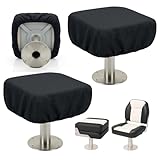 2-Pack Waterproof Boat Seat Covers for Folding Seats &ndash; Premium Pontoon Boat Seat Covers...