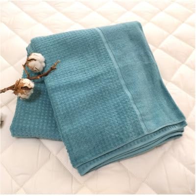 (シングル)オーガニックコットンタオルケット(145×190cm)ターコイズ
