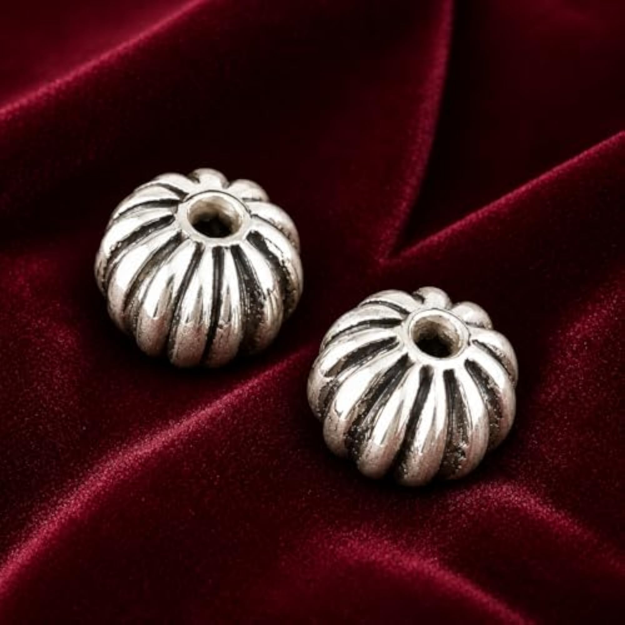 Silver Moti Ahoi Mata Pair, Traditional Gift for Festivals